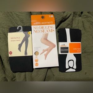 3 NWOT Tights Merona / Warner’s / Way To Celebrate